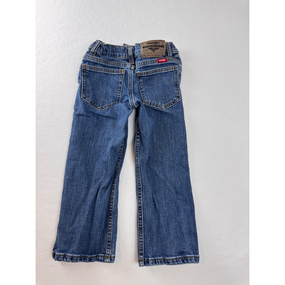 Wrangler Classic 400‎ Boys Jeans Size 4 Regular Straight Leg Medium Wash